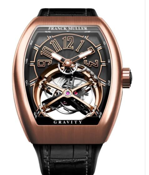 Replica Franck Muller Vanguard Gravity Tourbillon Watch V 45 T GR CS BR (NR)